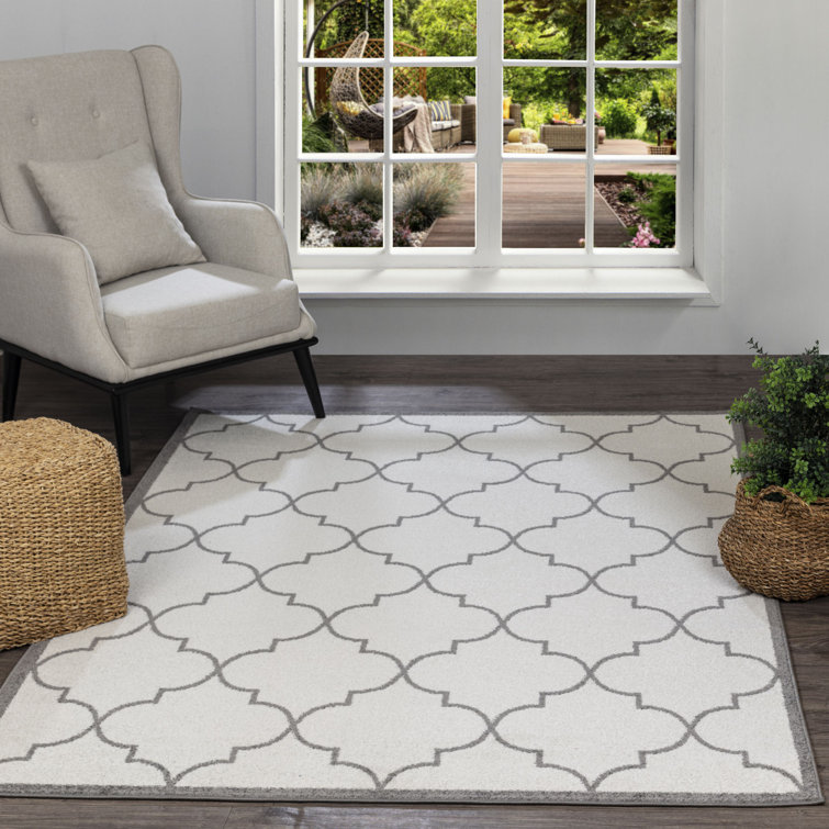 ClassicLiving Mcwilliams White/Grey/Light Grey Rug Wayfair.co.uk